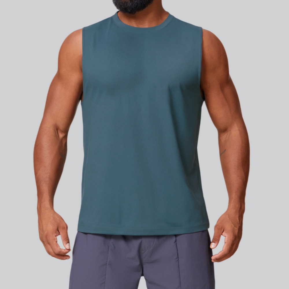Tank Top Muscle - メンズフィットネスタンクトップ夏無地スポーツベストジムトップ男性通気性ボディービルワークアウト筋肉ノースリーブスポーツシャツ