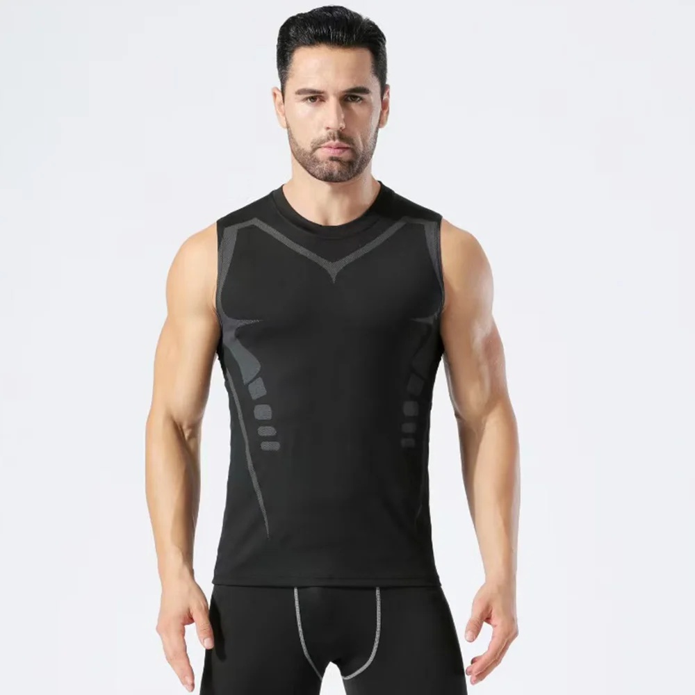 Tank Top Muscle - 2026 メンズコンプレッションタンクトップ 男性用ジムシャツ ノースリーブ 速乾性 スポーツウェア