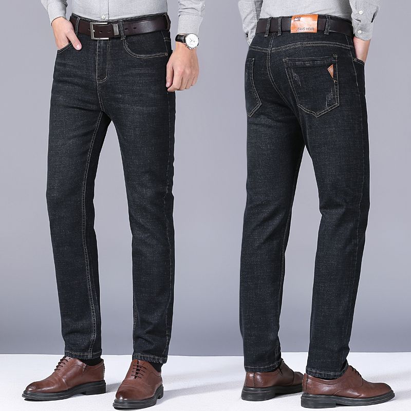 春男性ライト高級ストレッチスリムフィットデニムパンツ快適なソ - Levis Jeans 501 のレビューと価格