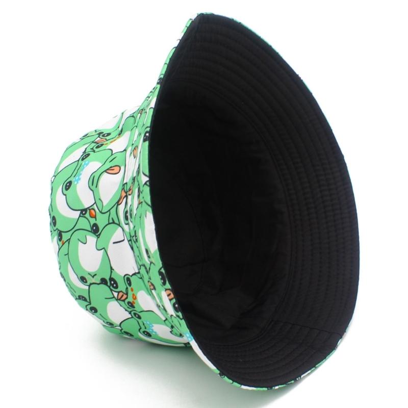 A52E パッカブルカエルプリントサンハットフロッピーキャッ - Packable Hat Nylon のレビューと価格