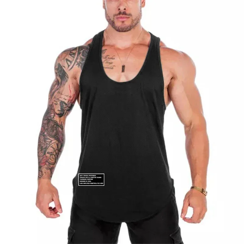 メンズジムランニングスポーツタンクトップ,ノースリーブ,通気 - Tank Top Muscle のレビューと価格