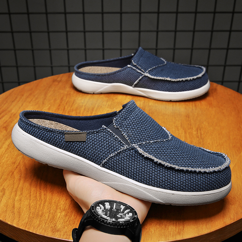 メンズキャンバススリッポンハーフシューズ、ミュールカジュアル - Espadrille Slip On のレビューと価格
