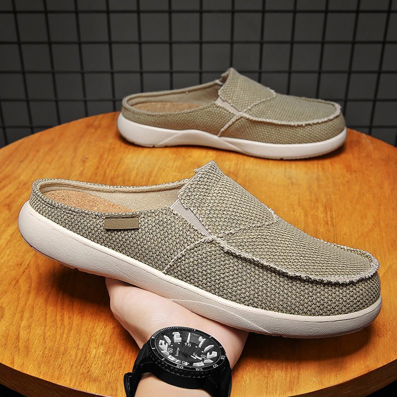 メンズキャンバススリッポンハーフシューズ、ミュールカジュアル - Espadrille Slip On のレビューと価格
