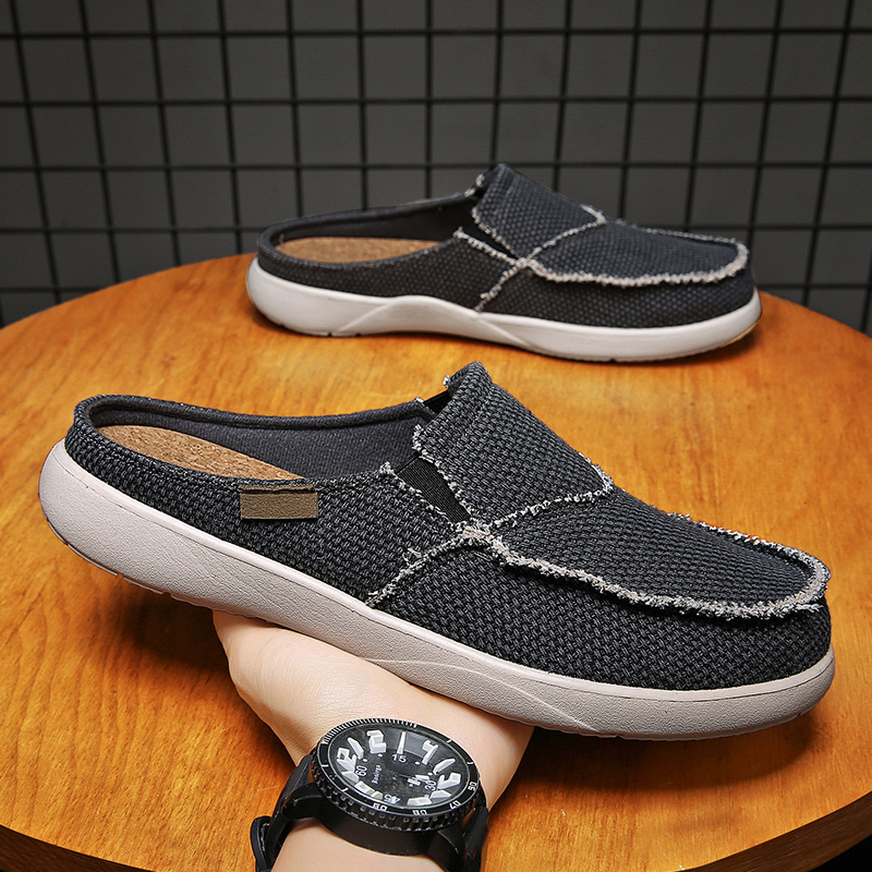 メンズキャンバススリッポンハーフシューズ、ミュールカジュアル - Espadrille Slip On のレビューと価格